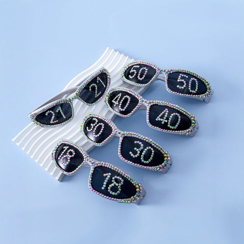 Statement Swarovski-Kristall verzierte Sonnenbrille Karnz