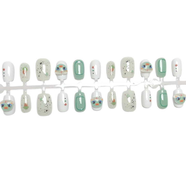 Kreatives dekoratives Press-On Nagelset