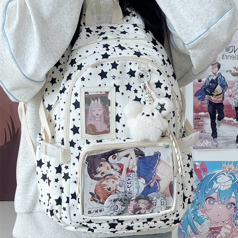 Stylischer Sternenprint-Rucksack