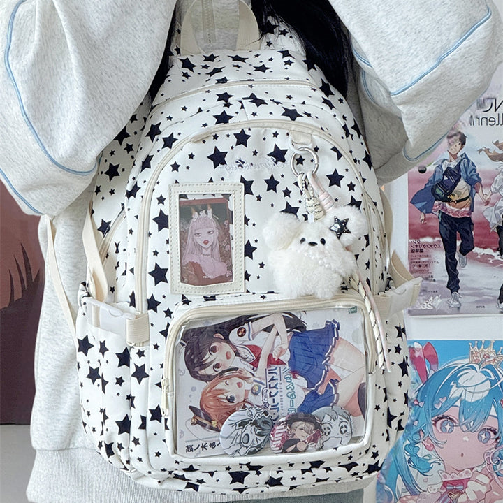 Stylischer Sternenprint-Rucksack
