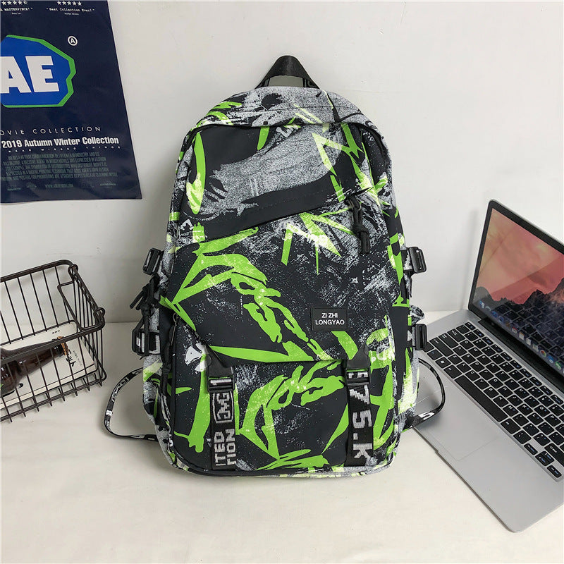 Stylischer Grafikdruck-Rucksack Karnz