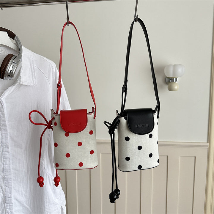 Polka Dot Umhängetasche