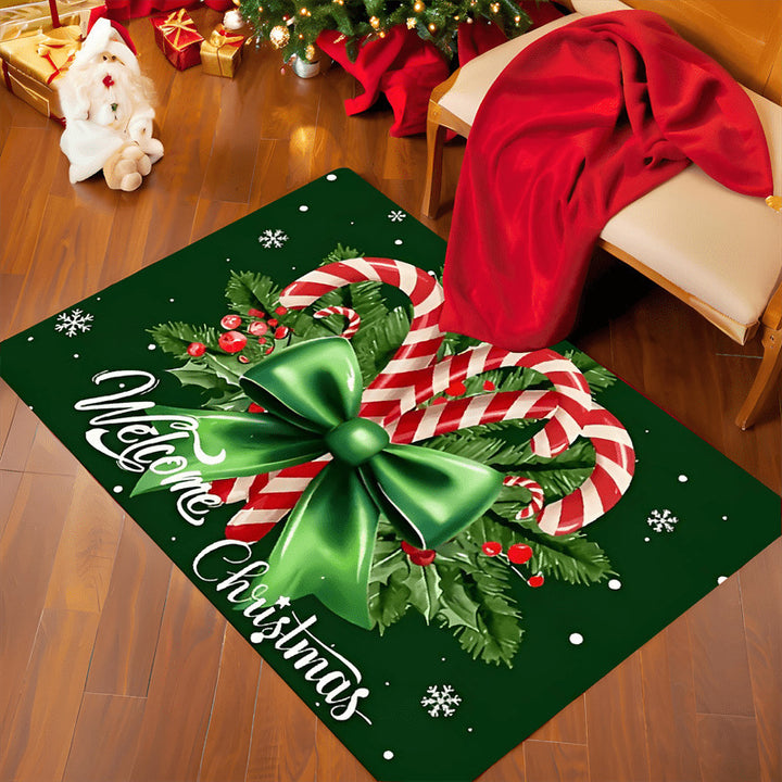 Weihnachtlich gestalteter Innenfußmatte