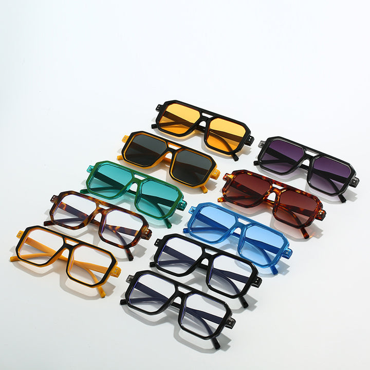 Damen modische Sonnenbrille im modernen achtkantigen Design Karnz