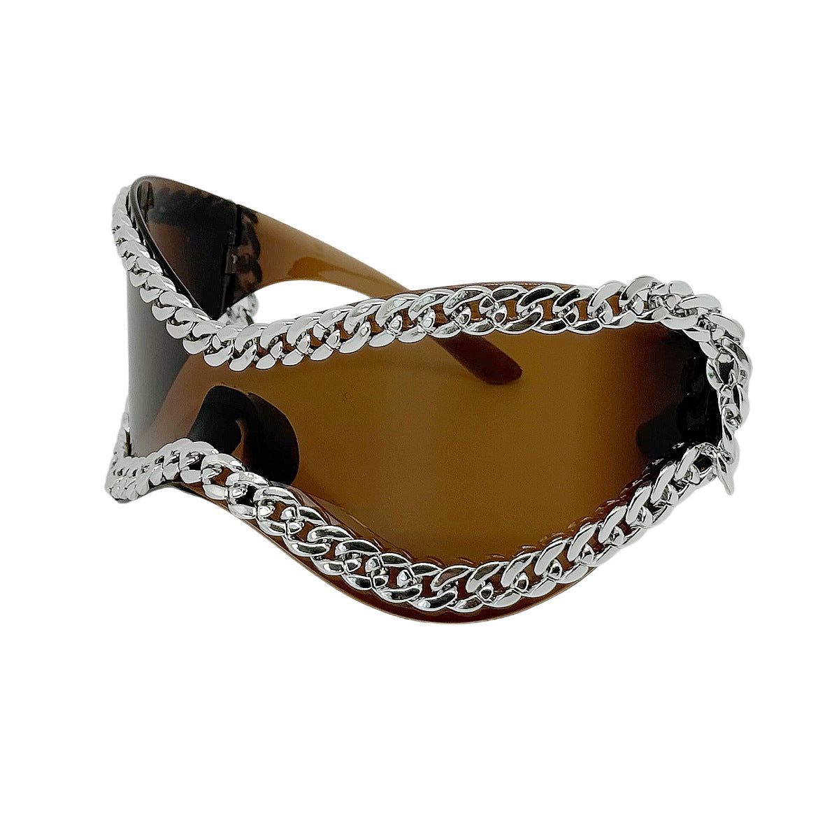 Damen modische Sonnenbrille mit Kettenrahmen Karnz
