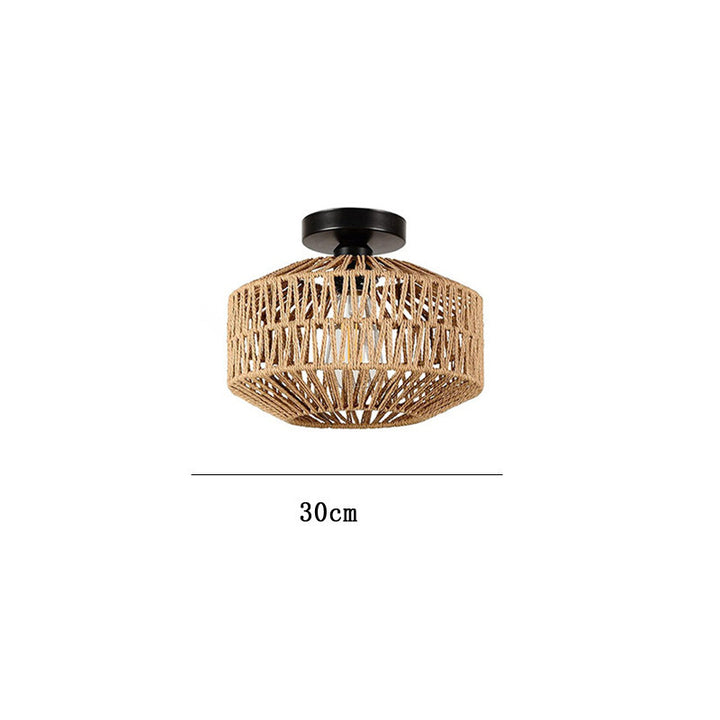 Rattan Deckenleuchte