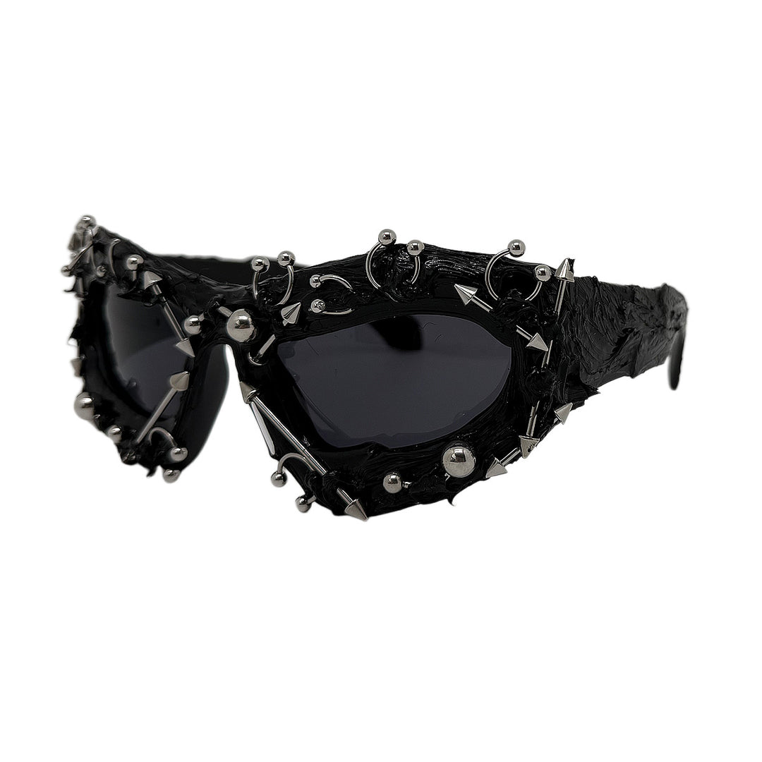 Damen modische Sportsonnenbrille mit spitzen Details Karnz