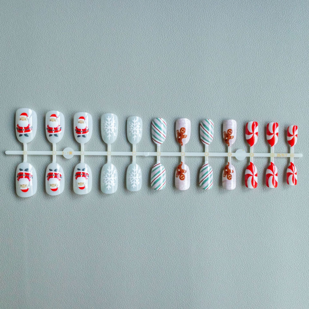 Festliches Lebkuchen-Nagelkunst-Set