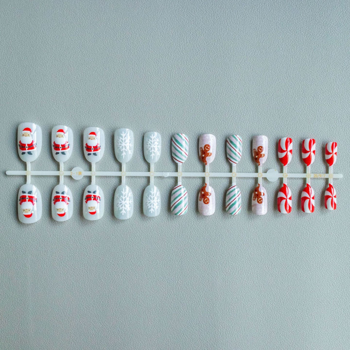 Festliches Lebkuchen-Nagelkunst-Set
