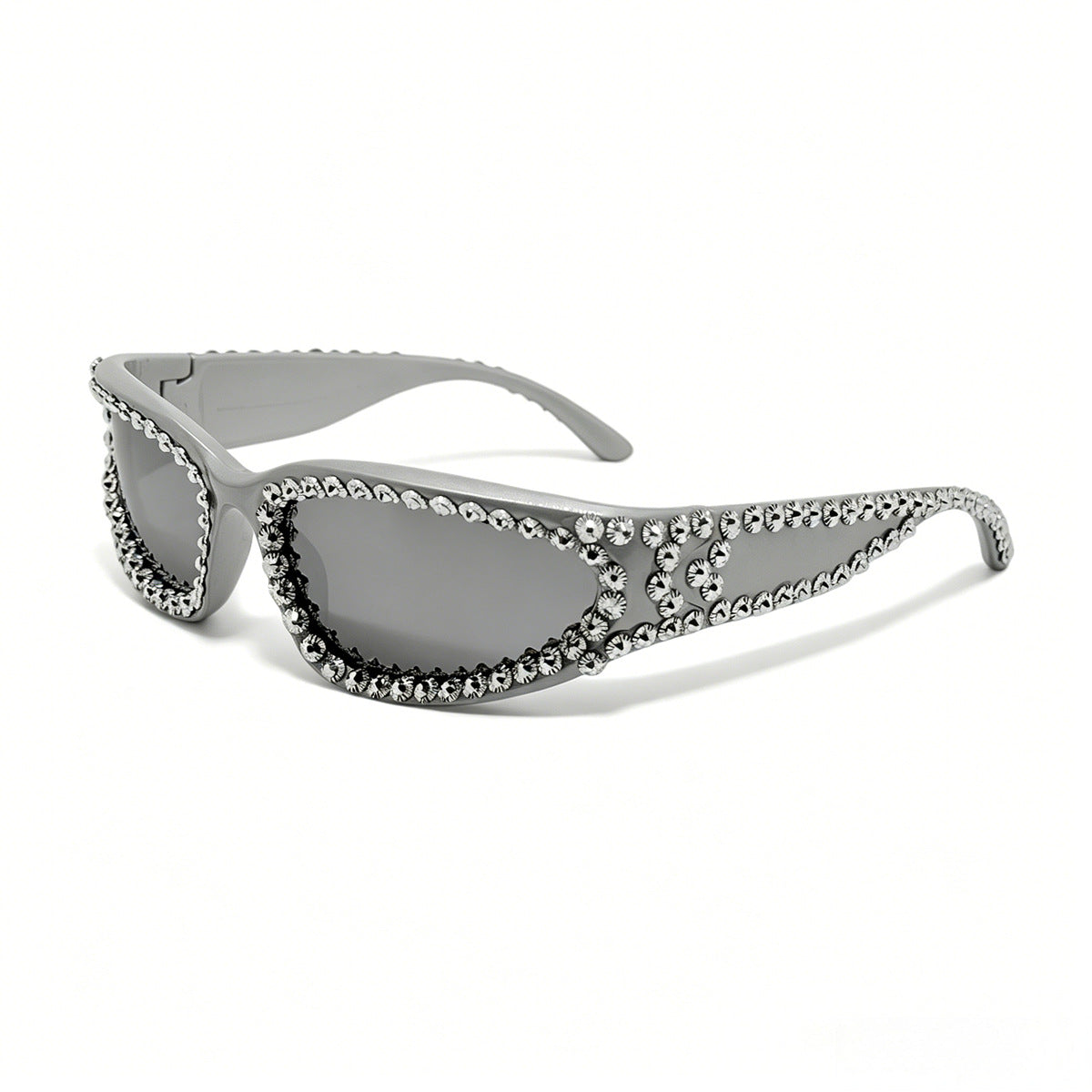 Damen Fashion-Sonnenbrille mit luxuriösem Kristallbesatz Karnz