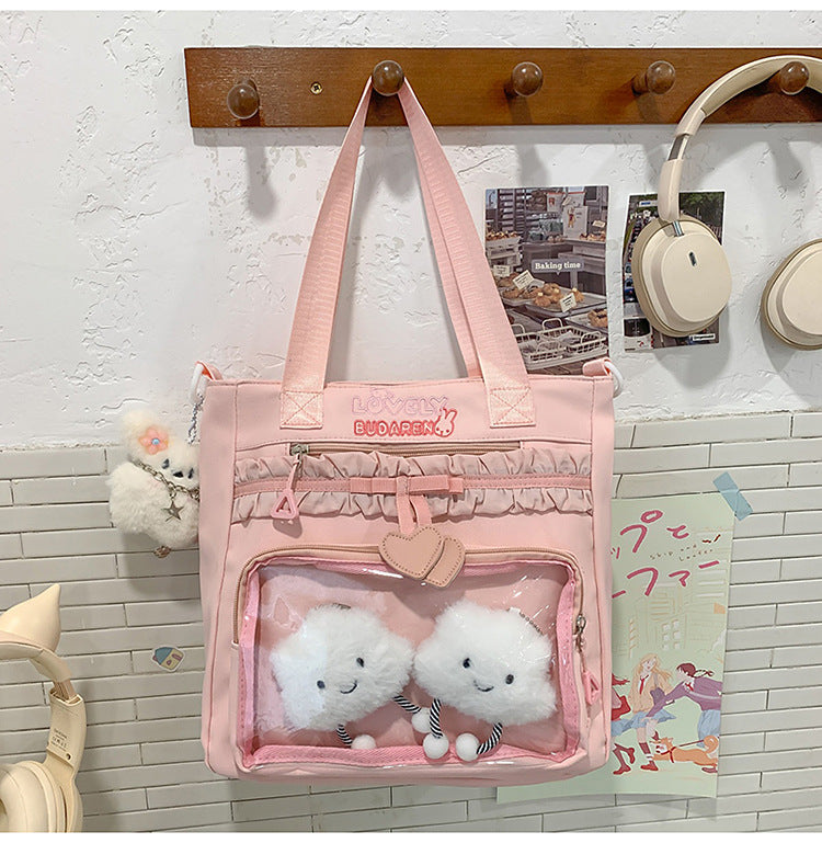 Transparenter Fronttasche Freizeit Rucksack Karnz
