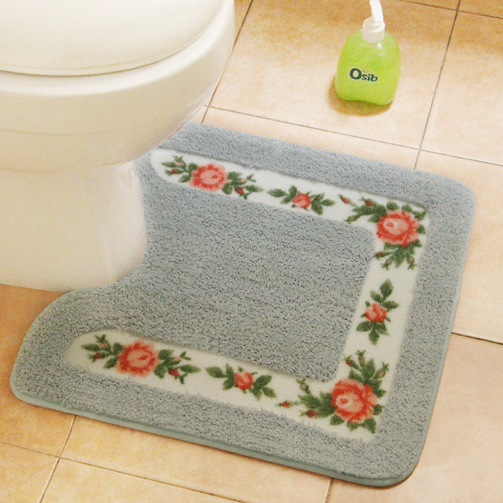 Dekorativer Floral Toiletten Teppich