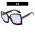 Damen oversized Sonnenbrille im modernen quadratischen Design mit verspiegelten Gläsern Karnz