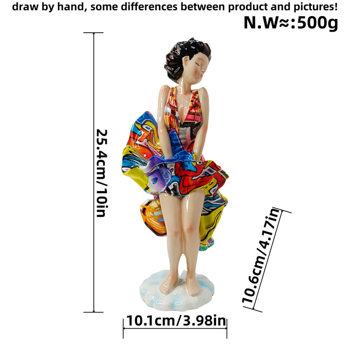 Kunstvolle Figur mit Stranddesign Karnz