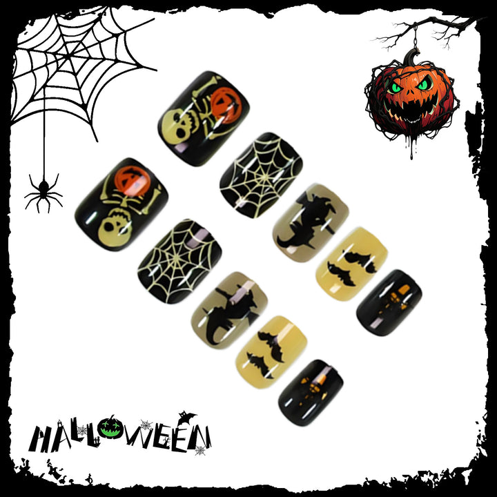 Halloween Kunstnagelset mit kreativen Gruselmotiven Karnz