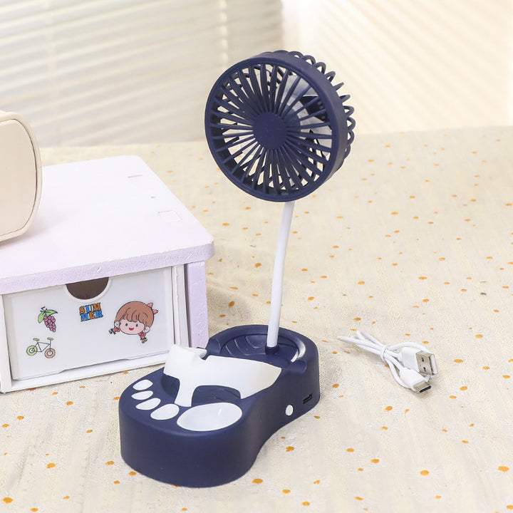 Unisex Tragbarer USB Tischventilator mit flexiblem Arm und mehreren Geschwindigkeitsstufen Karnz