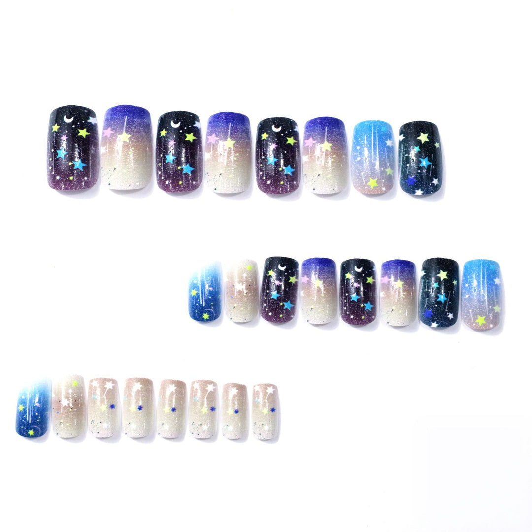 Sternennacht Themen Nagelkunst Verbesserungen Karnz