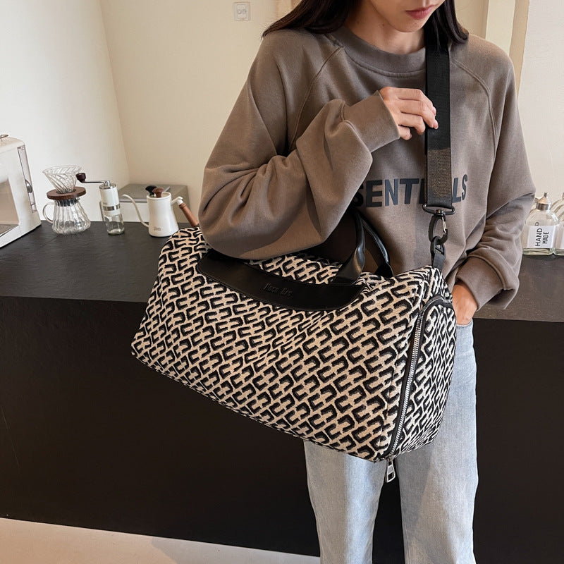 Elegante gemusterte Reise-Duffle Karnz
