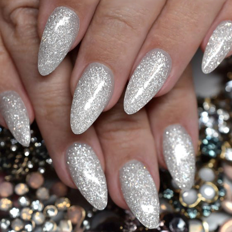 Sparkling Glamour Stiletto Press-On Nails Karnz