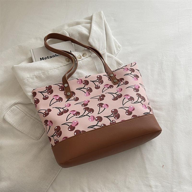 Verspielt bedruckte Canvas-Tasche Karnz