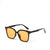 Damen moderne quadratische Sonnenbrille mit transparentem Rahmen Karnz 1780030387
