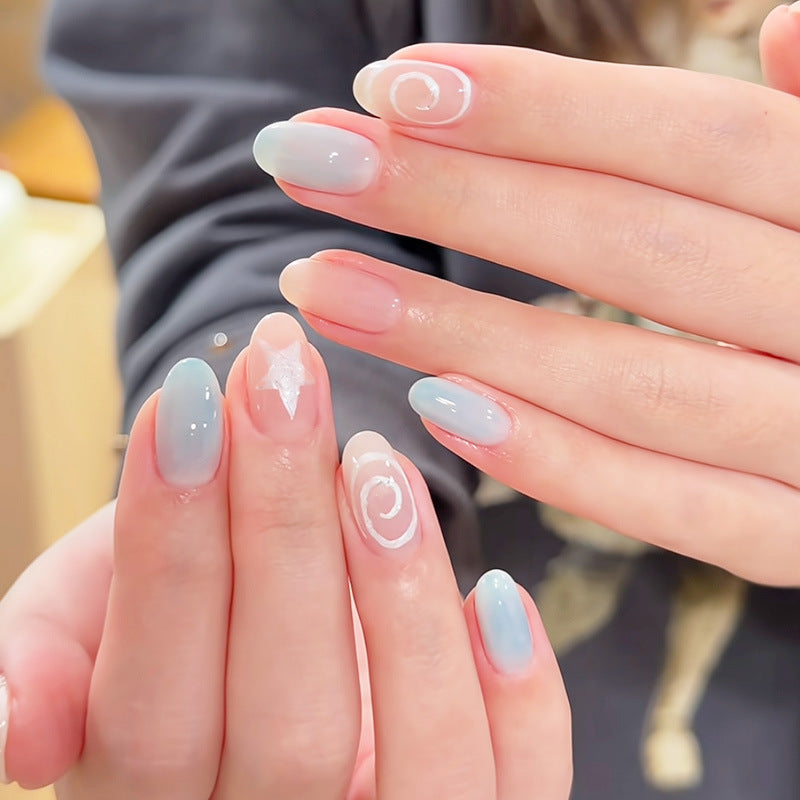 Verspielt Hase-Themen Press-On Nagelkunst Set Karnz