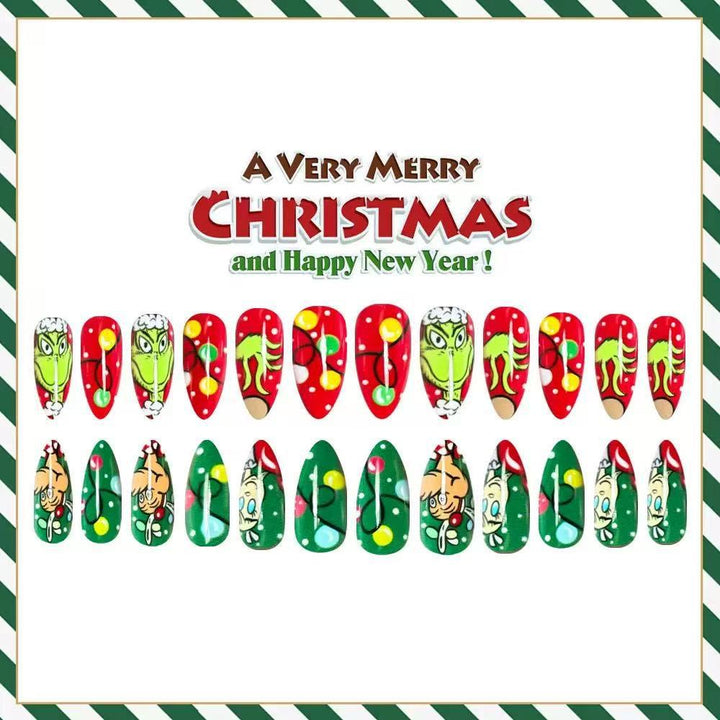 Kunstnagelset mit kreativen Weihnachtsmotiven Karnz