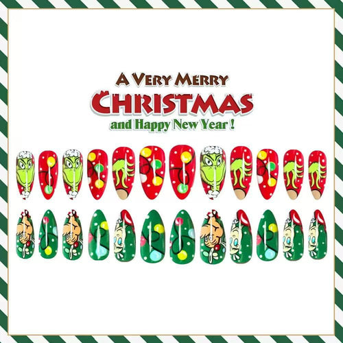 Kunstnagelset mit kreativen Weihnachtsmotiven Karnz