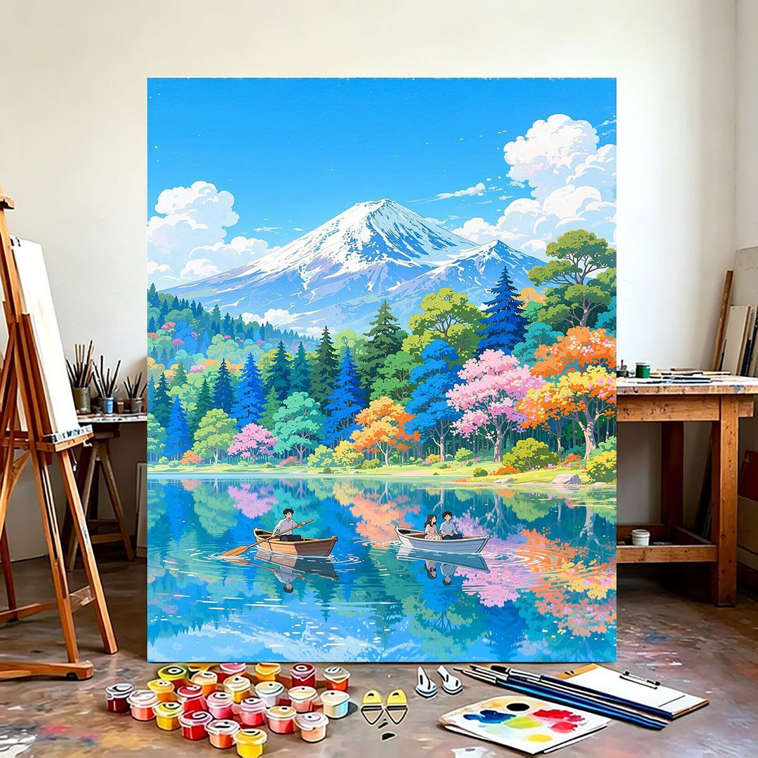 Szenerische Berglandschaft Wandkunst Karnz