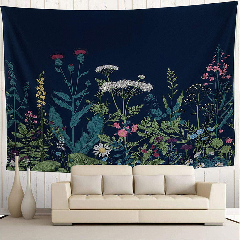 Florale Wandbehänge