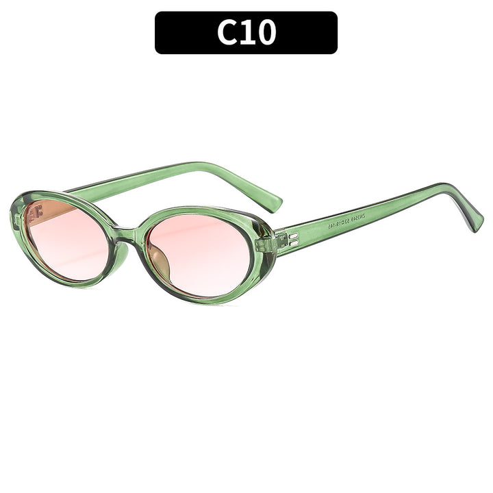 Zeitloser Look Stilvolle Oval Sonnenbrille