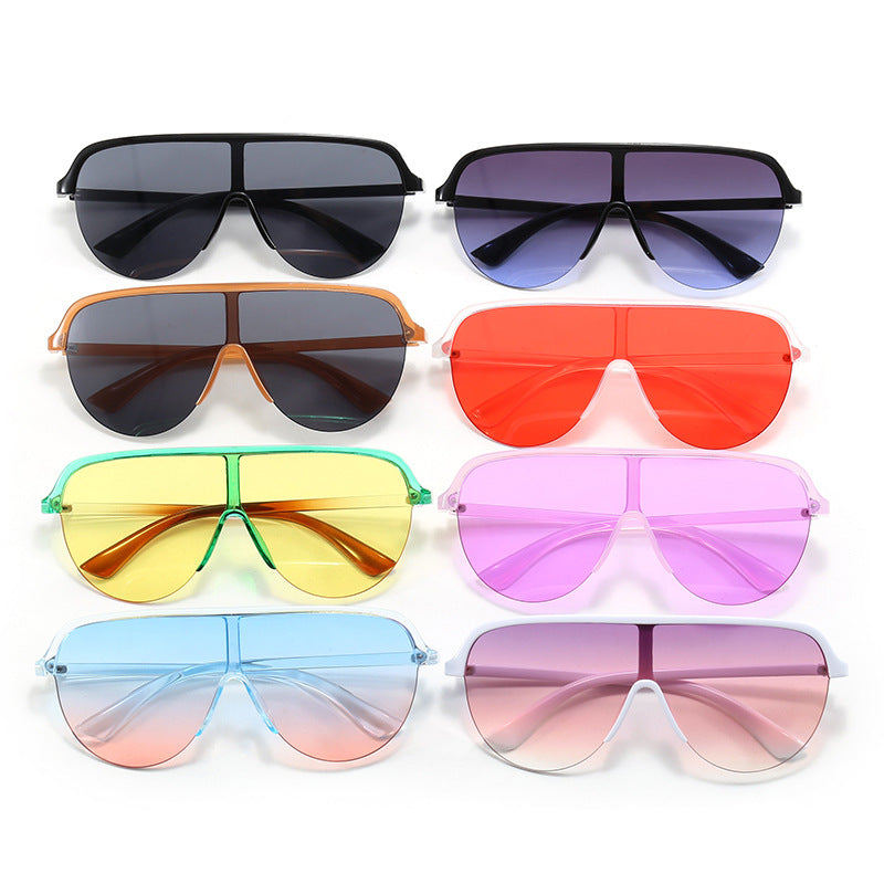 Damen oversized Visier Sonnenbrille Karnz