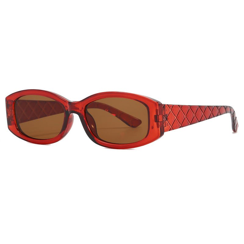 Damen Modische Retro-Sonnenbrille mit quadratischer Fassung Karnz