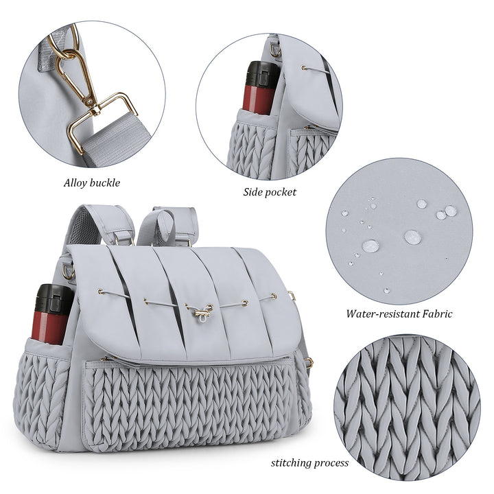 Modischer Rucksack mit Geflochtenem Design Karnz