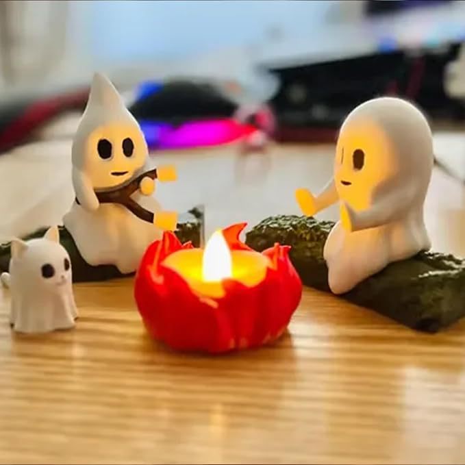 Kreatives Ghost Campfire Figuren Set Karnz