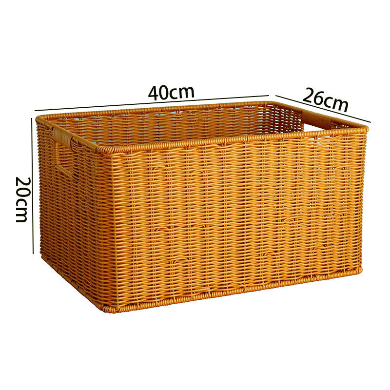 Rattan Aufbewahrungskorb mit Griffen Karnz