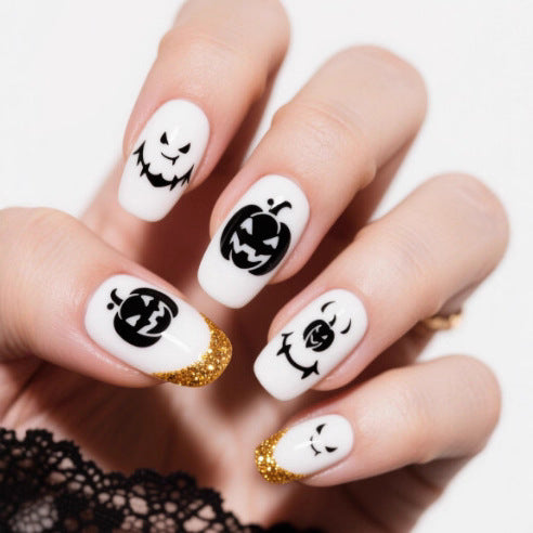 Künstlerische Halloween Themen Nagelkunst Karnz