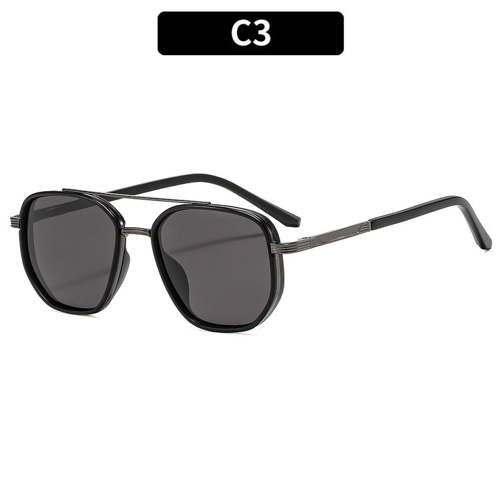 Geometrische Übergroße Sonnenbrille