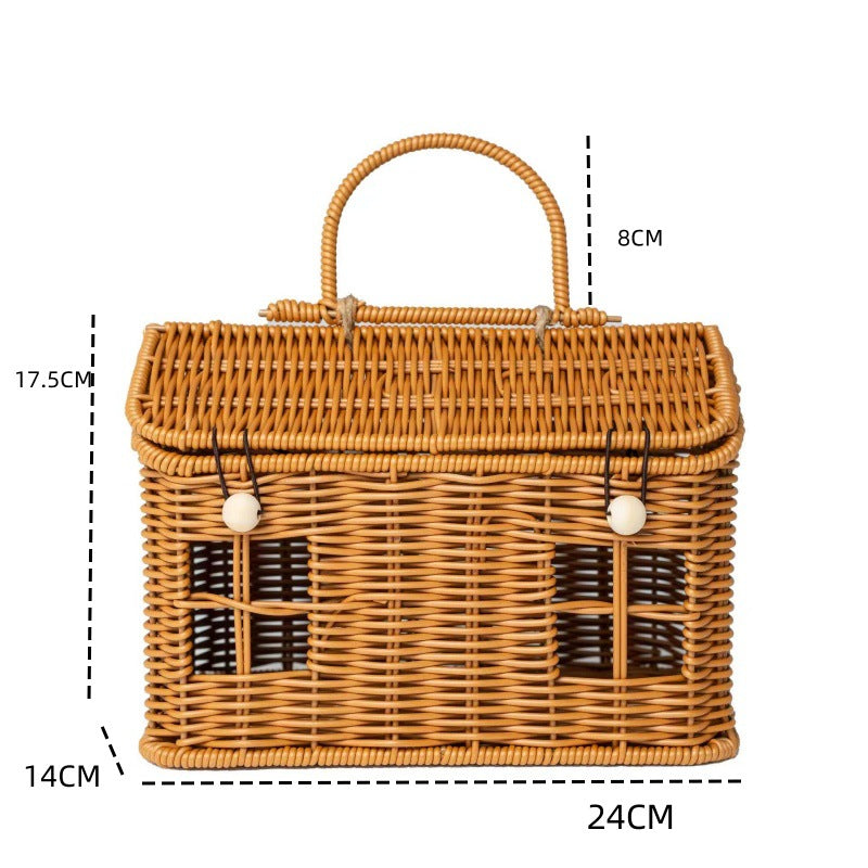 Handgefertigter Korb-Picknickkorb Karnz