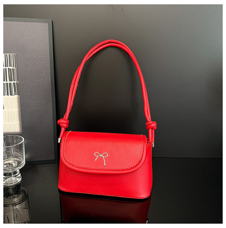 Minimalistische Schleifen-Detail Crossbody-Handtasche Karnz