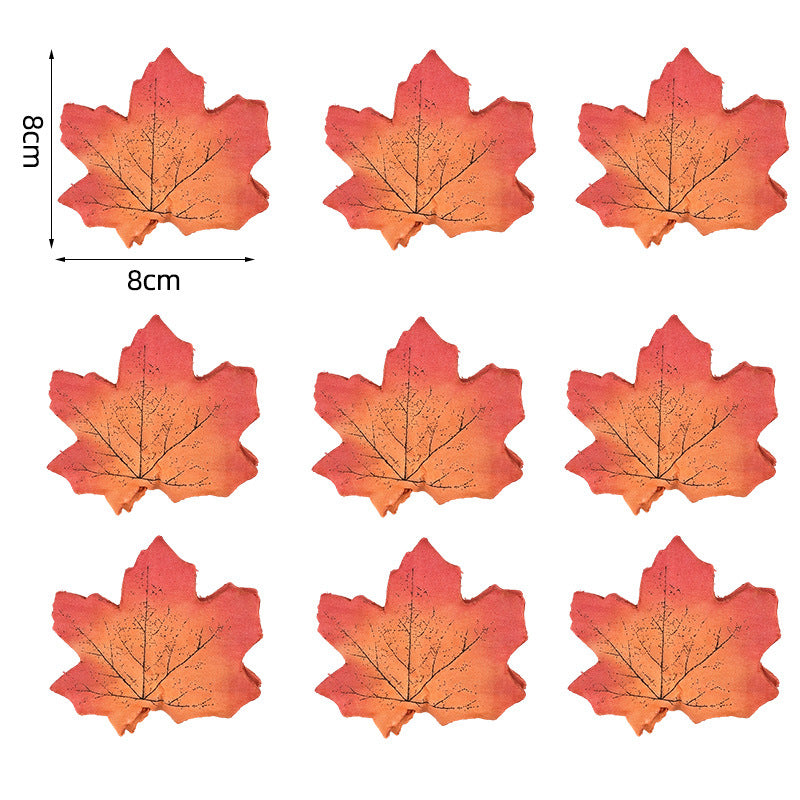 Künstliche Ahornblätter Tischdekoration aus flexiblem PU für herbstliche Gestecke