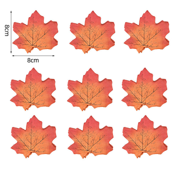 Künstliche Ahornblätter Tischdekoration aus flexiblem PU für herbstliche Gestecke