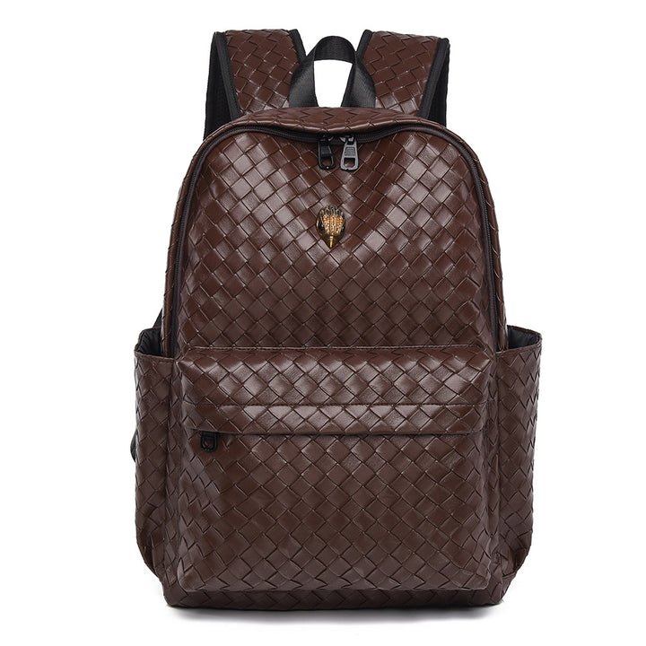 Gewebter Leder Freizeit Rucksack Karnz