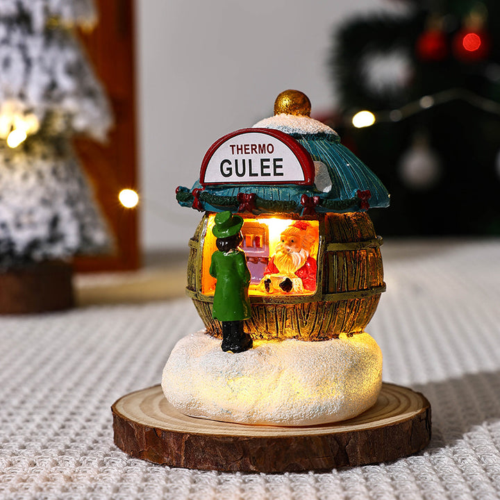 Beleuchtete Weihnachtsdorf-Dekoration Karnz
