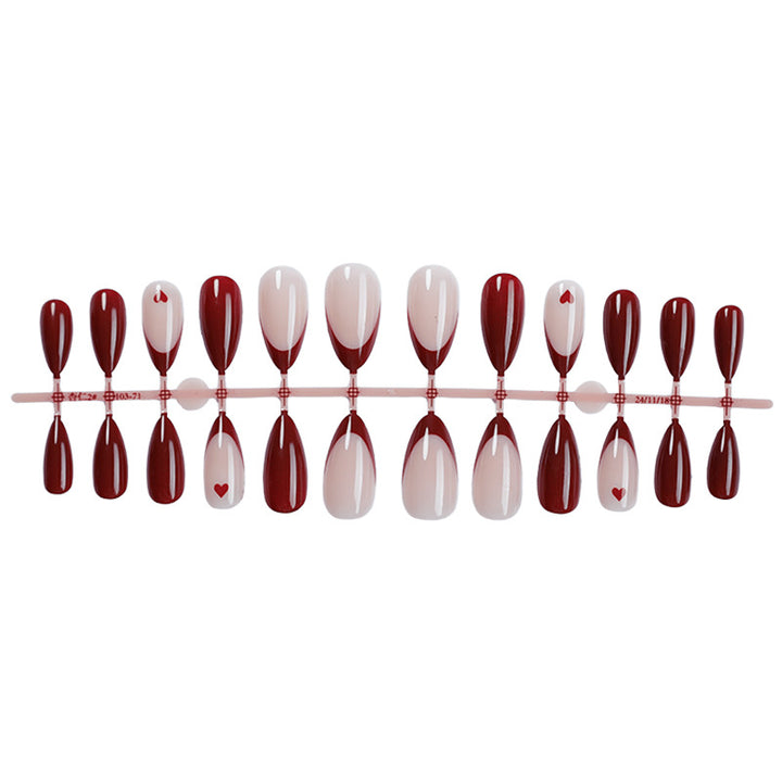Press-On Nail Art Kollektion mit Herz- und Ombre-Designs Karnz