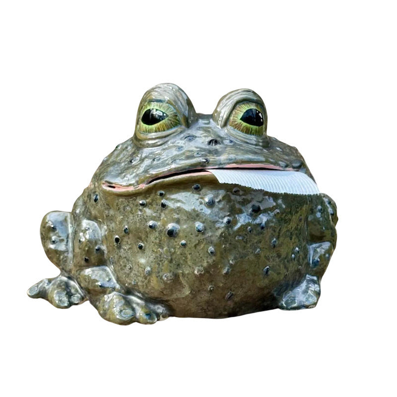 Dekorative Froschfigur mit Zahnbürstenhalter Karnz