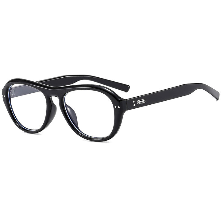 Damen modische Brille mit modischem gestreckt Rahmen und hochwertigem Kunststoff Karnz