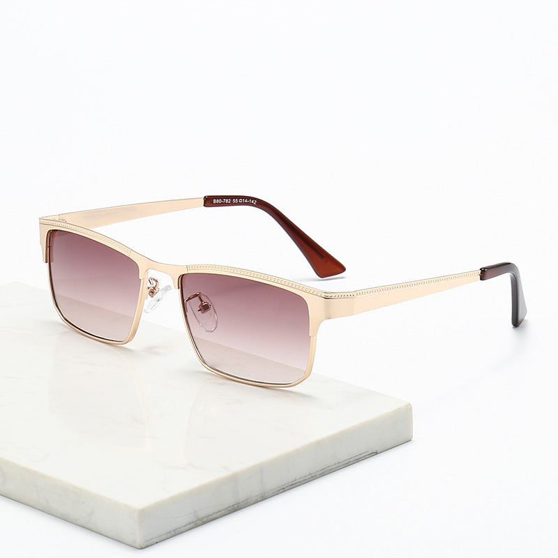 Damen quadratische Sonnenbrille mit einem stylischen Rahmen und optimalem UV-Schutz Karnz