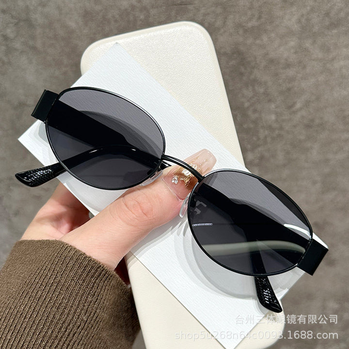 Elegante ovale Rahmen-Sonnenbrille