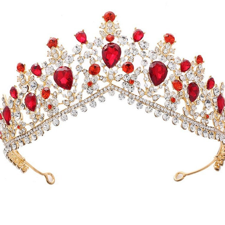 Damen Glamouröse Tiara mit Strass- und Kristallverzierungen Karnz